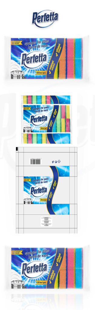 Perfetta sponges packing design -presentation